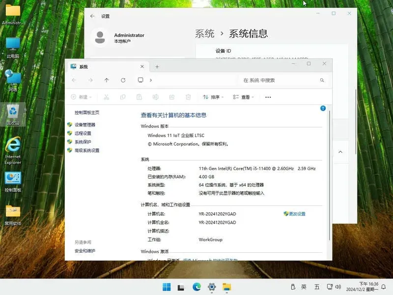 远方系统Ghost/ESD Win11 24H2 IoT 企业版LTSC 纯净版YR_L116 插图 1