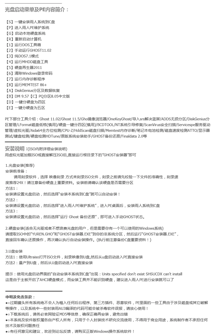 远方系统 Ghost win7纯净版YRC15(32位64位) 插图 4